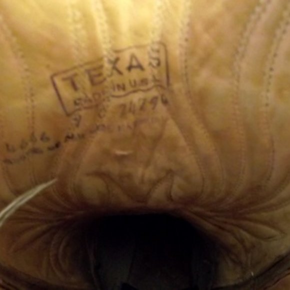 TEXAS BOOT CO. Women's Cowboy Boot, Tan, 7C - Picture 7 of 8